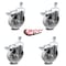 Service Caster 5 Inch Semi Steel Swivel 10mm Stem Caster Set with Total Lock Brake SCC SCC-TSTTL20S514-SSS-M1015-4 - alternate 4